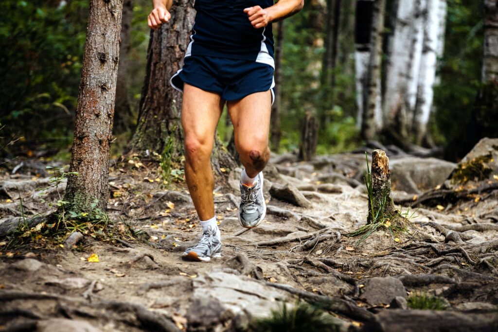 Running Marathon Runner in Forest